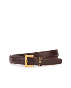 Saint Laurent Кожаный ремень Monogram narrow - Артикул: 554465-BOO0W
