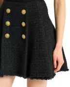 Balmain Спідниця з твіду - Артикул: HF1LA680XM07