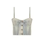 Saint Laurent Джинсовий топ - Артикул: 695163-Y996D