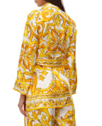 Dolce&Gabbana Шовкова блуза з поясом - Артикул: F5Q03T-HI1TK