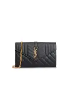 Saint Laurent Шкіряна сумка Envelope Chain Wallet - Артикул: 620280-BOW91