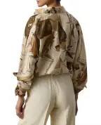Ralph Lauren Collection Блуза з шовку з принтом Karen Diary - Артикул: 290P00352001