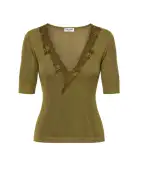 Balmain Топ з мереживом - Артикул: TO0000000013