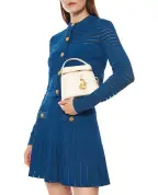 Balmain Сумка Pulse Vanity из овечьей кожи - Артикул: HN1BH004LSW4