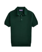 Ralph Lauren Purple Label Хлопковый свитер с короткими рукавами - Артикул: 790957779001