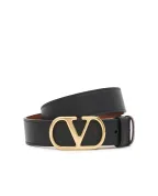Valentino Двусторонний ремень VLogo Signature из телячьей кожи - Артикул: 9W2T0SQ3ZDM