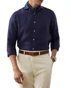 Ralph Lauren Purple Label Льняная рубашка - Артикул: 790977153005