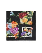 Dolce&Gabbana Платок Каре из шелка с цветочным принтом - Артикул: FN092R-GDC7B