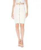 Balmain Юбка из твида с шерстью - Артикул: HF1LC533KK12