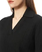 Balmain Вязаное поло с монограммой из шерсти - Артикул: GF1GB030KJ47