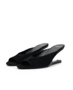Balmain Мюлі з телячої замші - Артикул: GN0UR243LCMK