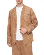 Dolce&Gabbana Рубашка vanity из жатой ткани в полоску (костюм) - Артикул: G2WK2T-FBMFT