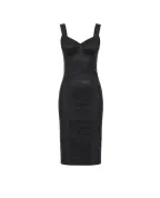 Dolce&Gabbana Сукня-футляр з еластичної тканини та мережива - Артикул: F63G9T-GDCLQ