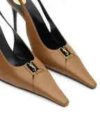 Saint Laurent Туфли-слингбеки Babylone Breteuil из овечьей кожи - Артикул: 806685-AADF1