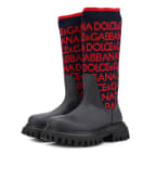 Dolce&Gabbana Детские кожаные сапоги - Артикул: D11255-AQ590-M