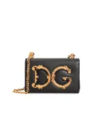 Dolce&Gabbana Шкіряна сумка DG Girls Medium - Артикул: BB6498-AZ801