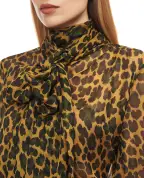 Saint Laurent Блуза из шёлка - Артикул: 851373-Y5J72