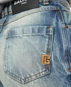 Balmain Джинси з ефектом вицвітання - Артикул: GF1MI070DG10