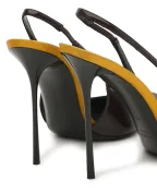 Saint Laurent Туфлі-слінгбеки Amalia з телячої шкіри - Артикул: 850072-1TVAN