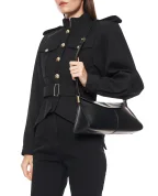 Balmain Сумка 64-83 medium із телячої шкіри - Артикул: HN0BL096LMRK