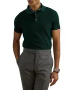 Ralph Lauren Purple Label Хлопковый свитер с короткими рукавами - Артикул: 790957779001