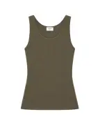 Saint Laurent Майка з вишитим логотипом - Артикул: 842992-Y37EC