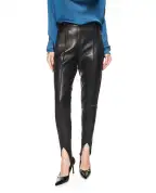 Balmain Брюки из овечьей кожи со стременами - Артикул: PA0000000005
