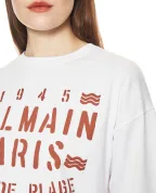 Balmain Футболка с принтом Balmain Plage - Артикул: GF0EE145BD55