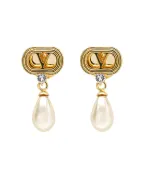 Valentino Серьги с жемчугом и кристаллов Swarovski - Артикул: 9W2J0BG8QVS