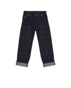 Dolce&Gabbana Дитячі джинси з нашивкою з логотипом - Артикул: L45P27-LDD78-B