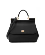 Dolce&Gabbana Кожаная сумка Sicily Large - Артикул: BB6002-B1001