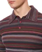 Dolce&Gabbana Поло с длинным рукавом в полоску из шерсти - Артикул: GXZC2T-JDVL1
