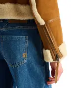 Balmain Куртка-косуха з овчини - Артикул: HF1TD245LE42