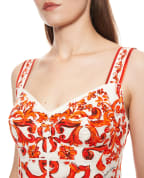 Dolce&Gabbana Платье макси в принт Майолика - Артикул: F6TTHT-GDDRL
