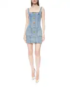 Balmain Сукня міні джинсова - Артикул: GF1R2531DG11