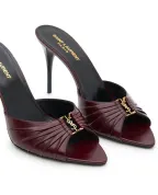 Saint Laurent Мюлі Babylone з телячої шкіри - Артикул: 799606-AAEHF