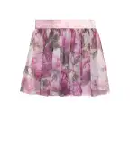 Dolce&Gabbana Дитяча спідниця з тюлю з принтом півоній - Артикул: L56I19-G7QZW-B