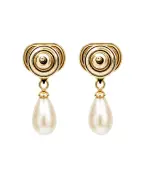 Valentino Серьги с жемчугом и кристаллов Swarovski - Артикул: 9W2J0BG8QVS