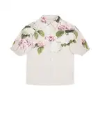 Dolce&Gabbana Детская блуза с принтом в виде гортензий - Артикул: L56S23-FI5NR-B