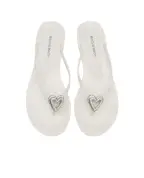 Mach&Mach Шлепанцы Double Heart - Артикул: SS26-S0888-05-GUM-WHT