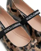 Dolce&Gabbana Балетки из блестящей телячьей кожи - Артикул: D11294-AM568-M