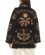 Alanui Кардиган Island Roots Foulard из кашемира, шерсти и хлопка - Артикул: LWHB064E26KNI0031061