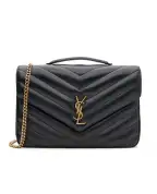 Saint Laurent Сумка из кожи Loulou Large - Артикул: 803541-AAEAX