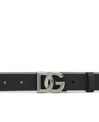 Dolce&Gabbana Детский ремень из телячьей кожи с логотипом - Артикул: EC0083-A3M29