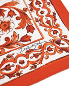 Dolce&Gabbana Платок из шелка в принте Майолика - Артикул: FN092R-GDDU8