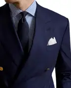 Ralph Lauren Purple Label Пиджак двубортный ручной работы от Gregory из шерсти - Артикул: 798765810001