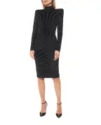 Balmain Платье бархатное - Артикул: FF0RF075JL11