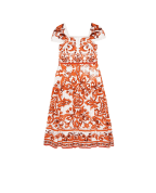 Dolce&Gabbana Детское платье в принте Майолика - Артикул: L54DT6-G7P4J-B