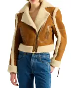 Balmain Куртка-косуха з овчини - Артикул: HF1TD245LE42
