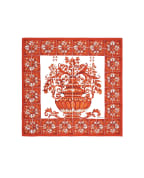 Dolce&Gabbana Платок из шелка в принте Майолика - Артикул: FN090R-GDDU6